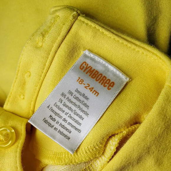 The Children's Place Gymboree Girls Embroidered Bunny Peplum Spring Dress 18-24m - Picture 3 of 12